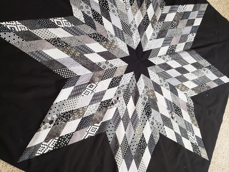 black and white quilt king