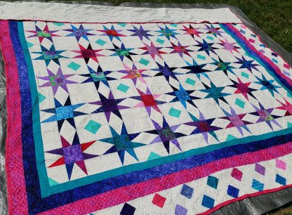 modern star quilt, quilt for sale